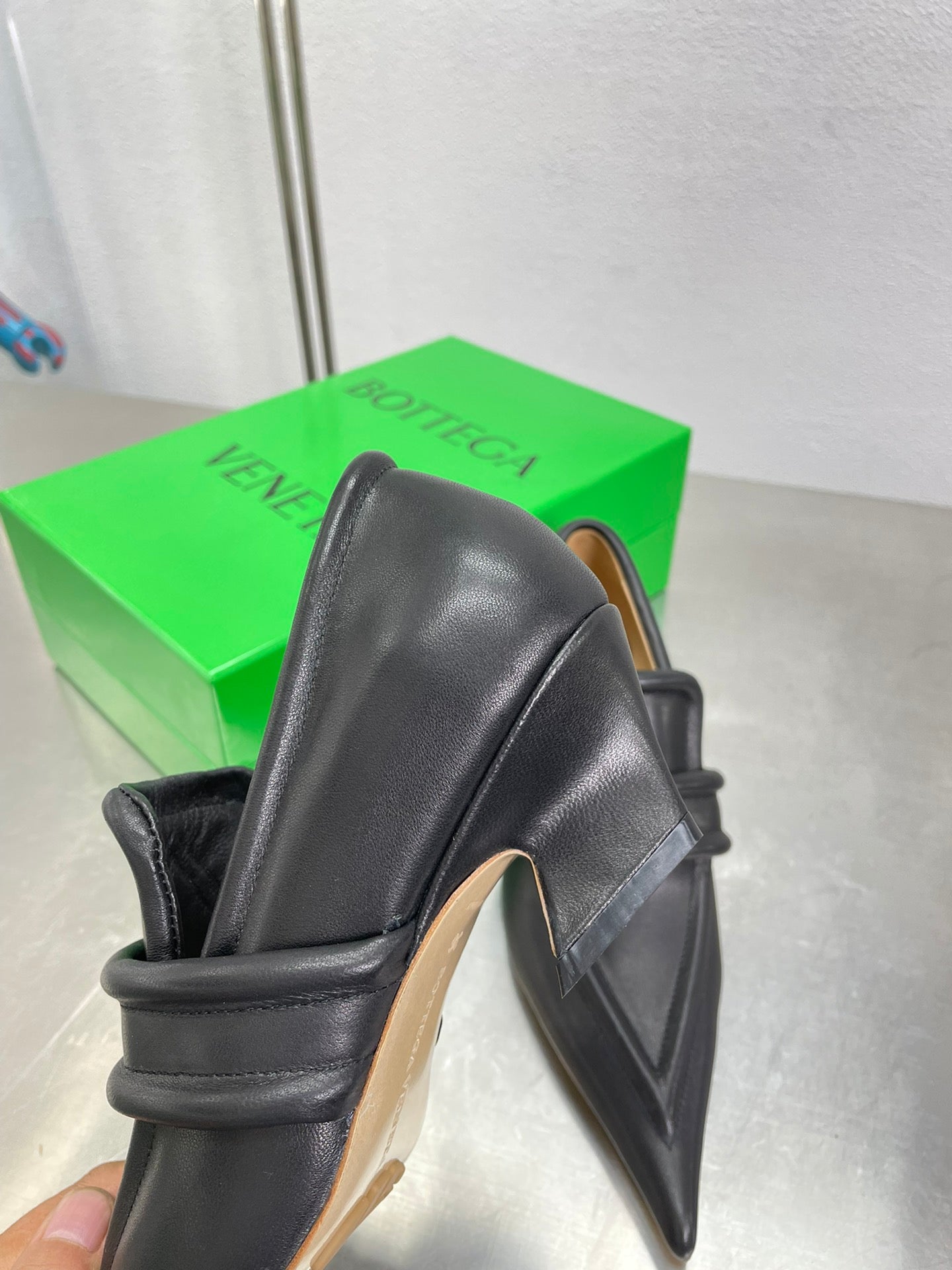 HIGH PUMP 35 MM IN BLACK CALFSKIN - 34