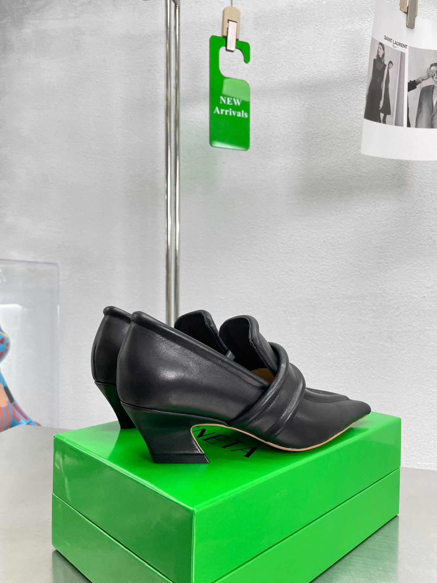HIGH PUMP 35 MM IN BLACK CALFSKIN - 34