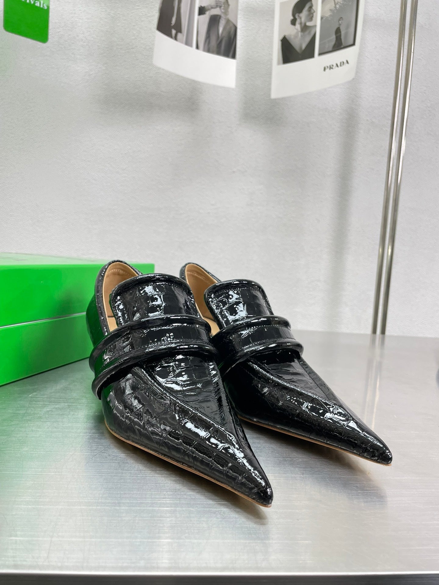 HIGH PUMP 35 MM IN BLACK PATENT CALFSKIN - 34