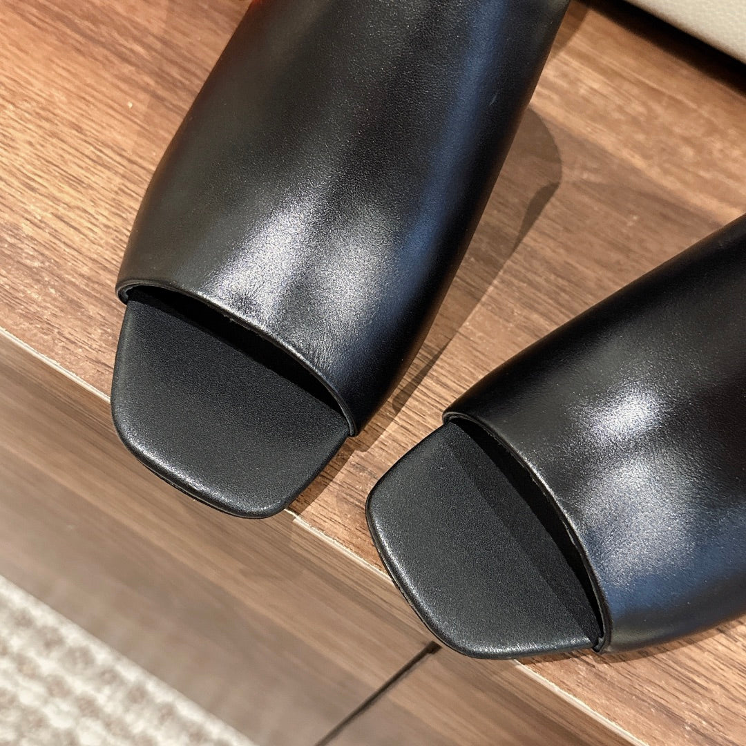 GLAM MULE 60 BLACK LAMBSKIN - 35