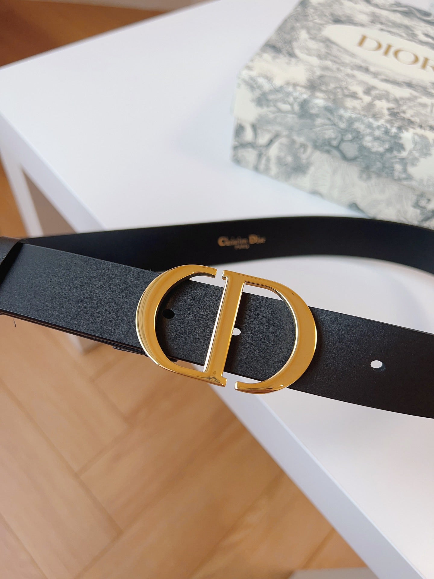 DIOR 25S BELT 30 MM IN BLACK CALFSKIN 613180 - 30