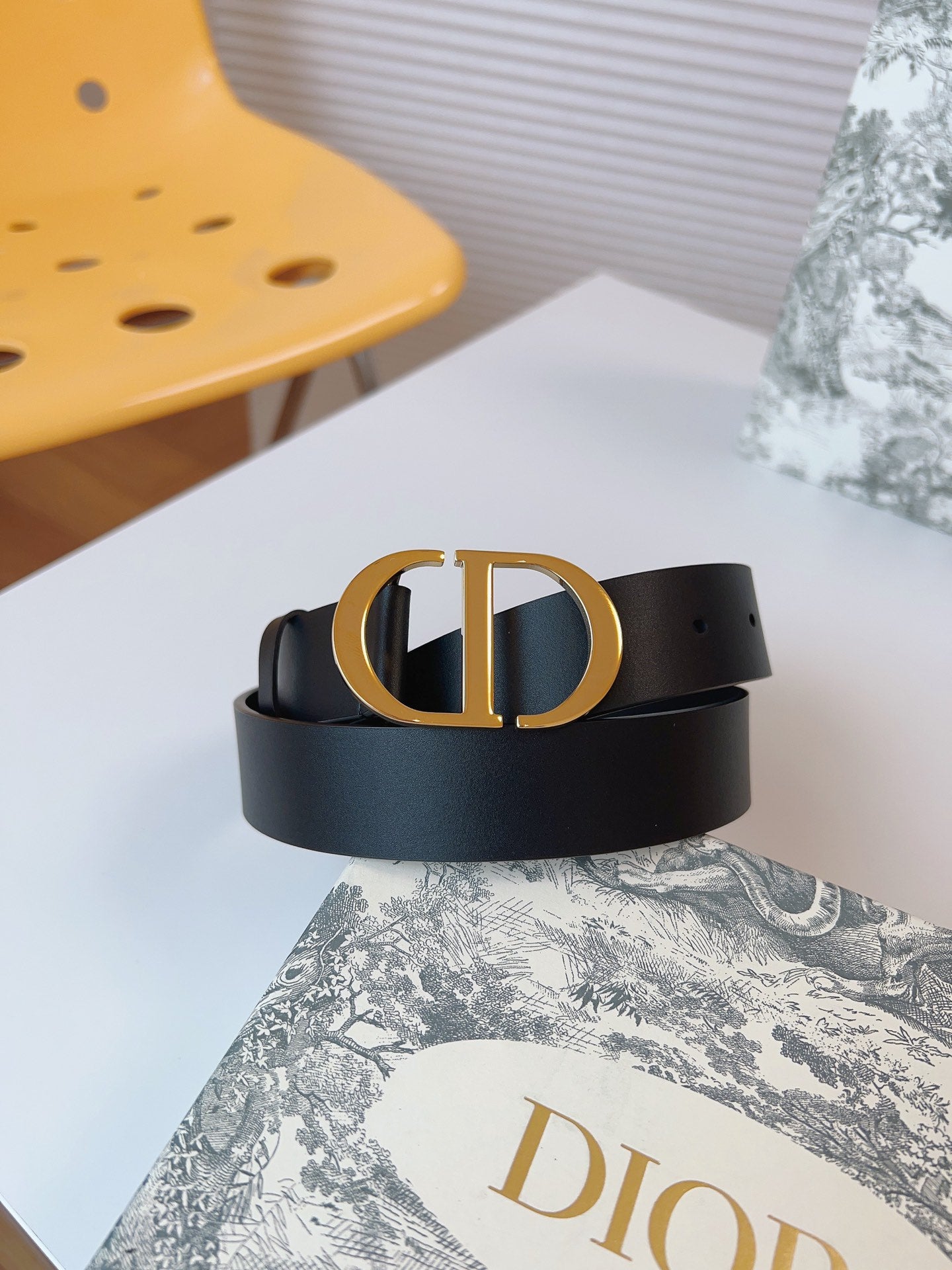 DIOR 25S BELT 30 MM IN BLACK CALFSKIN 613180 - 30