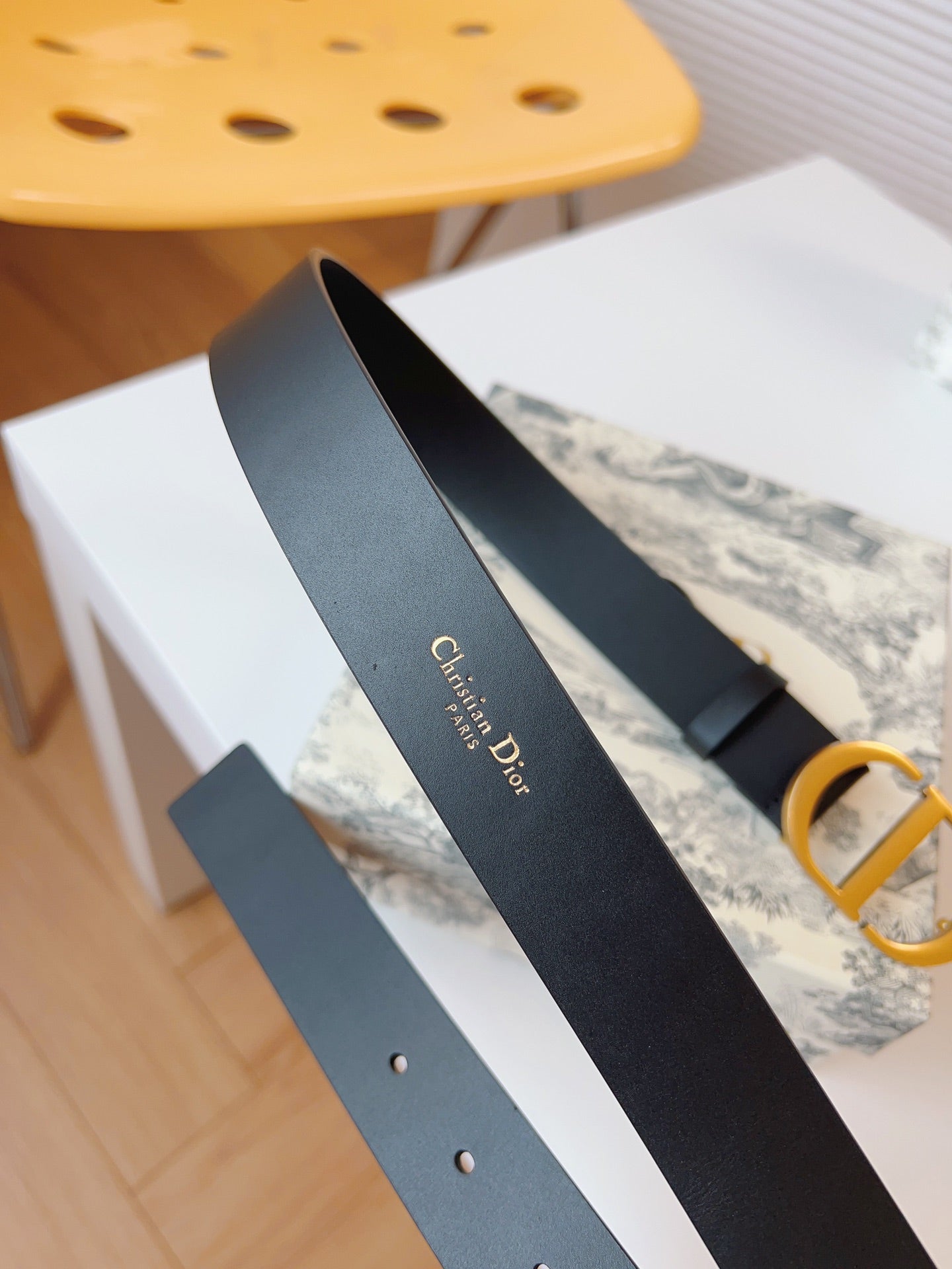 DIOR 25S BELT 30 MM IN BLACK CALFSKIN 613181 - 30