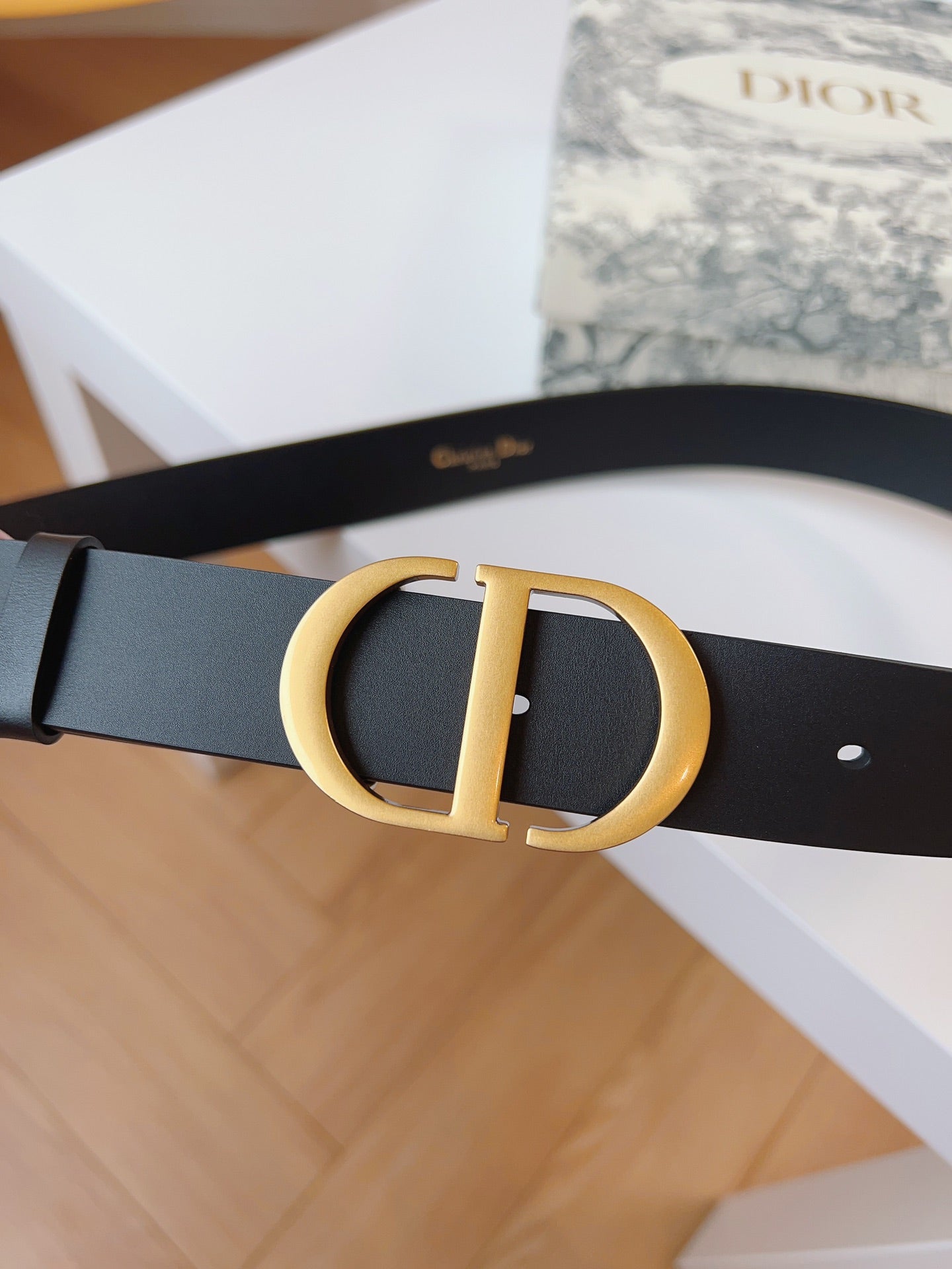 DIOR 25S BELT 30 MM IN BLACK CALFSKIN 613181 - 30