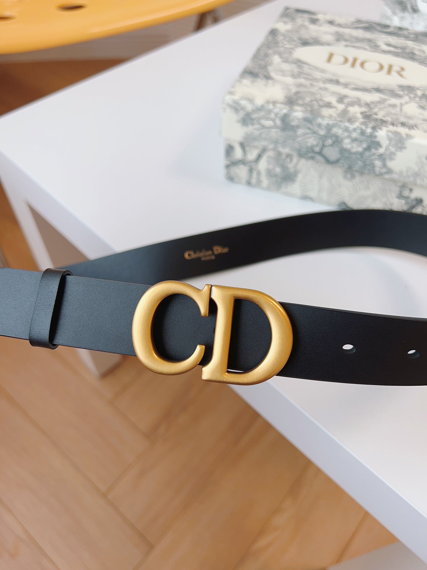 DIOR 25S BELT 30 MM IN BLACK CALFSKIN 613182 - 30