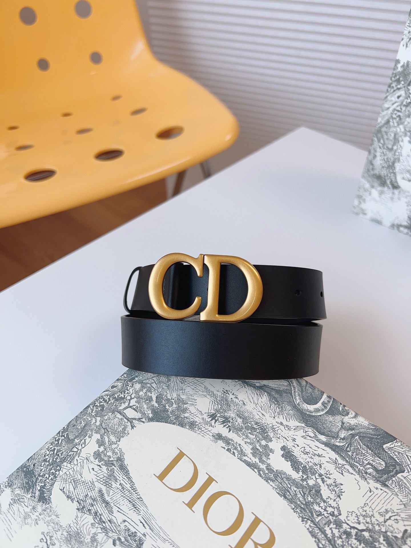 DIOR 25S BELT 30 MM IN BLACK CALFSKIN 613182 - 30