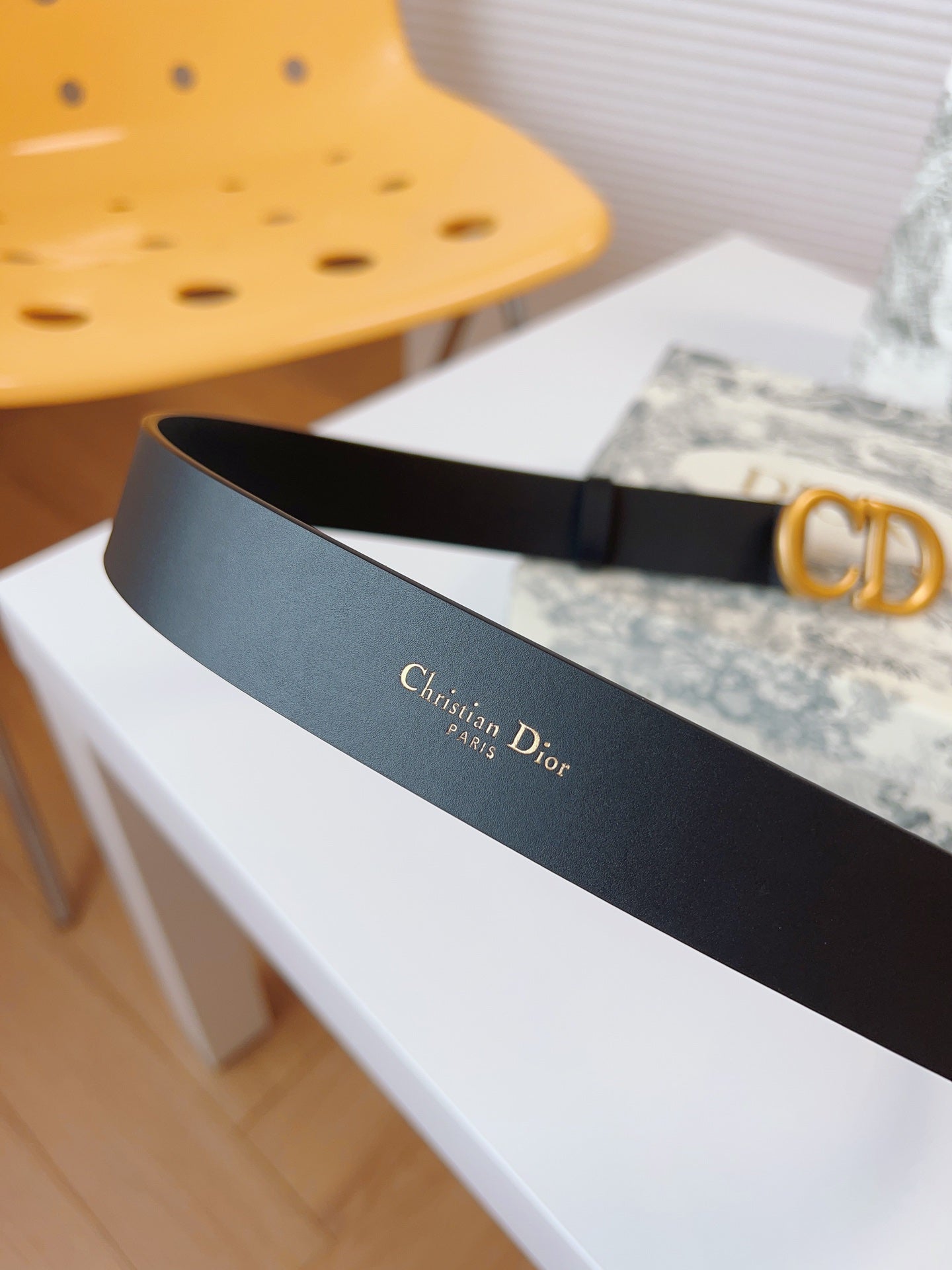DIOR 25S BELT 30 MM IN BLACK CALFSKIN 613182 - 30