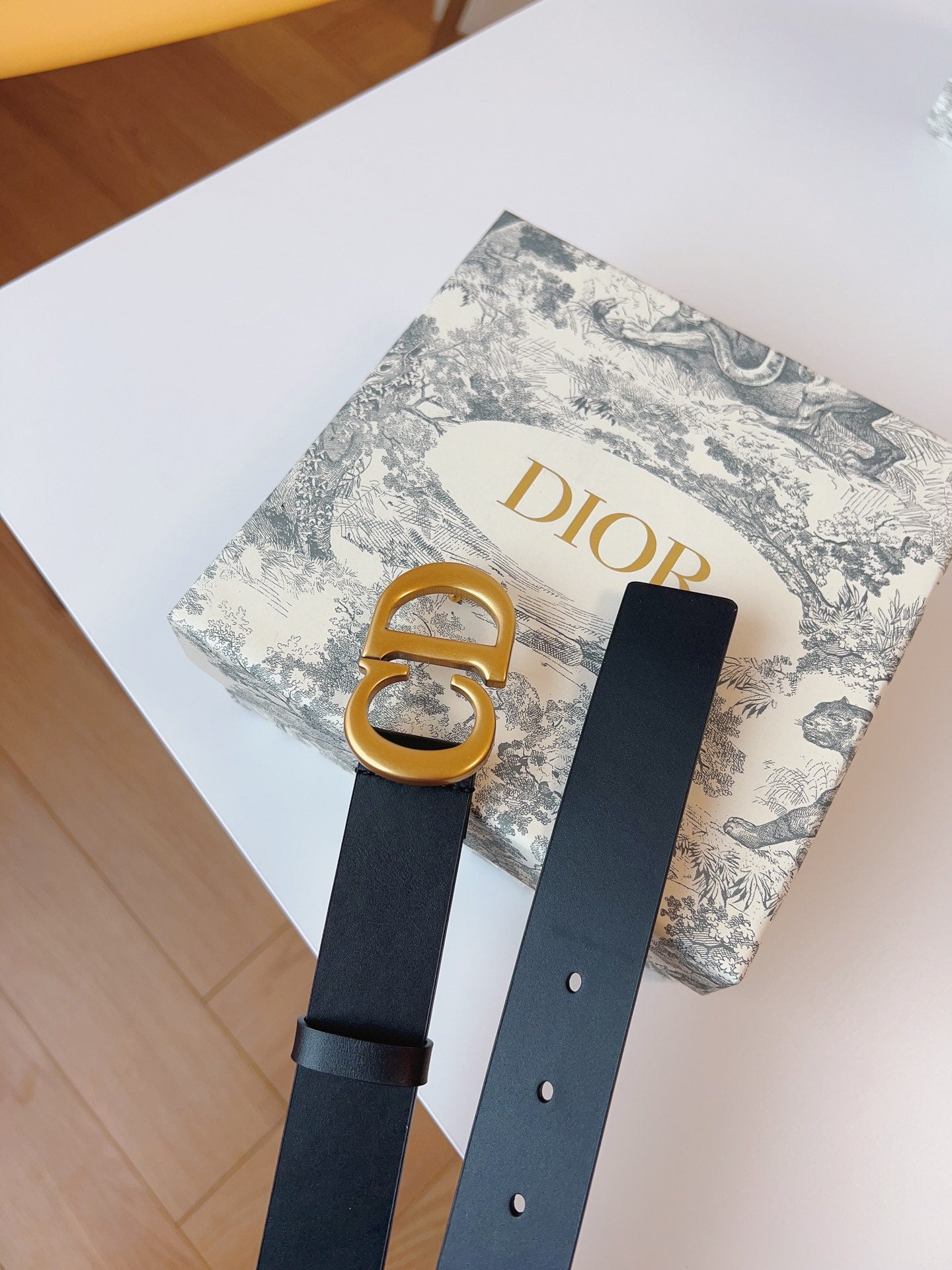 DIOR 25S BELT 30 MM IN BLACK CALFSKIN 613182 - 30