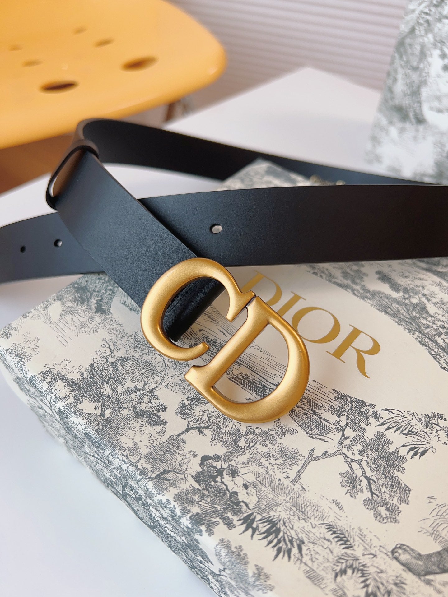 DIOR 25S BELT 30 MM IN BLACK CALFSKIN 613182 - 30