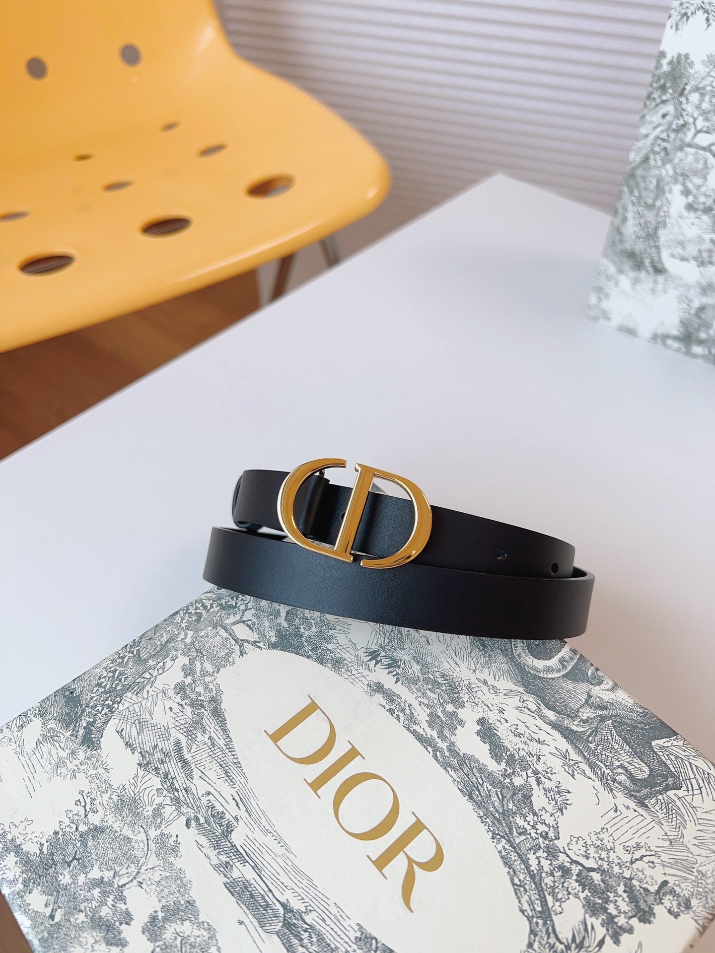 DIOR 25S BELT 20 MM IN BLACK CALFSKIN 613183 - 30