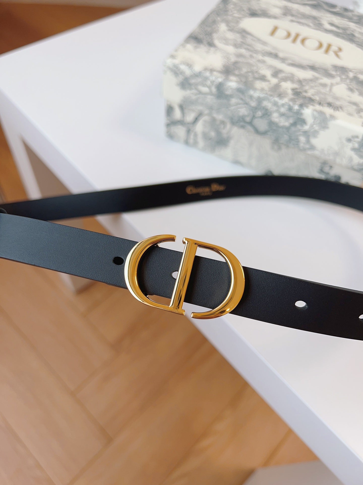 DIOR 25S BELT 20 MM IN BLACK CALFSKIN 613183 - 30