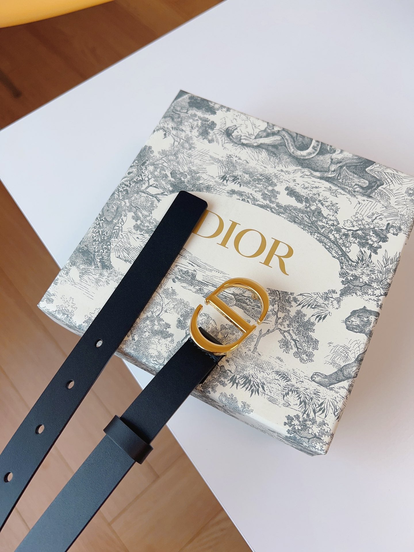 DIOR 25S BELT 20 MM IN BLACK CALFSKIN 613183 - 30
