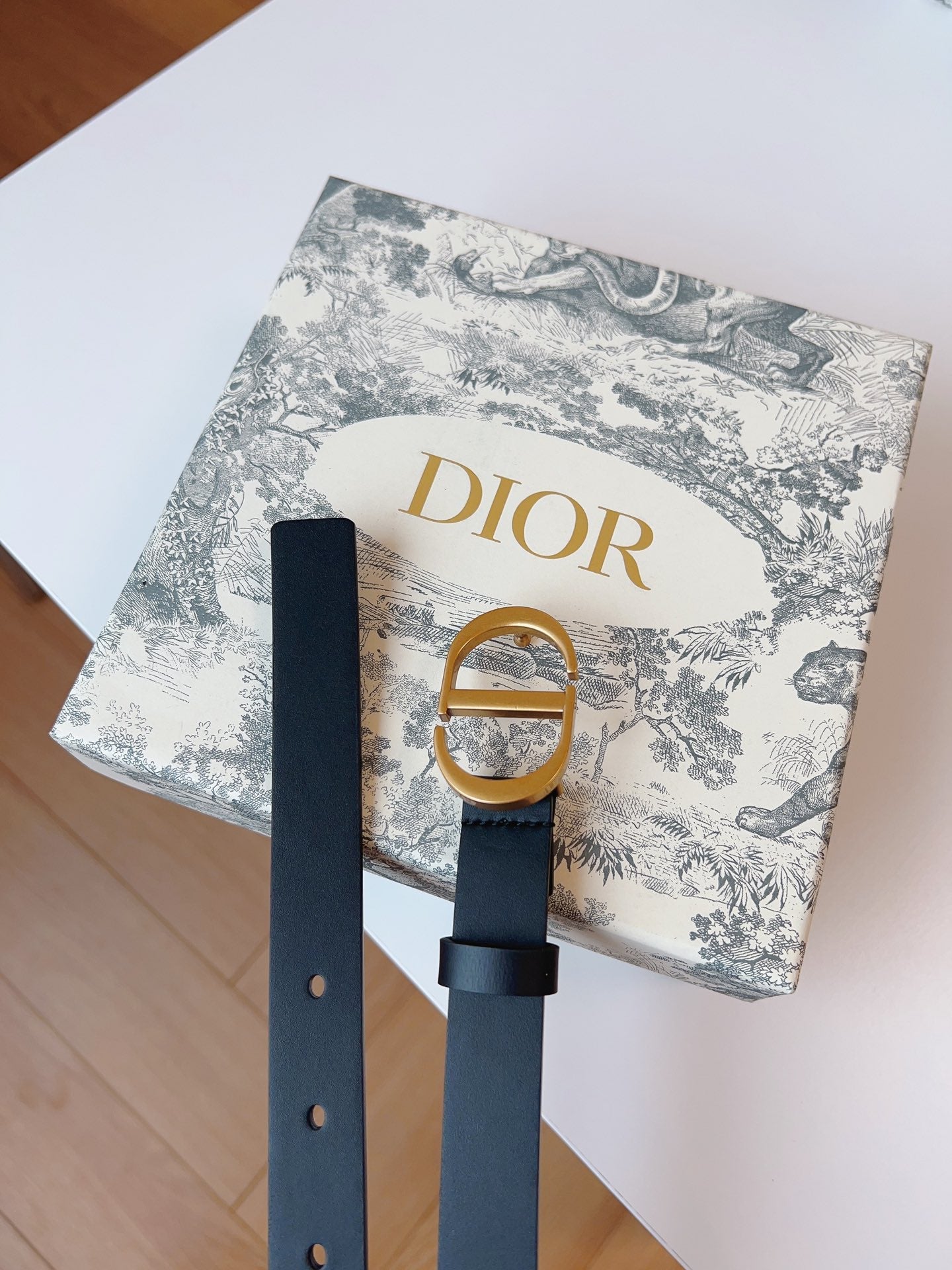 DIOR 25S BELT 20 MM IN BLACK CALFSKIN 613184 - 30