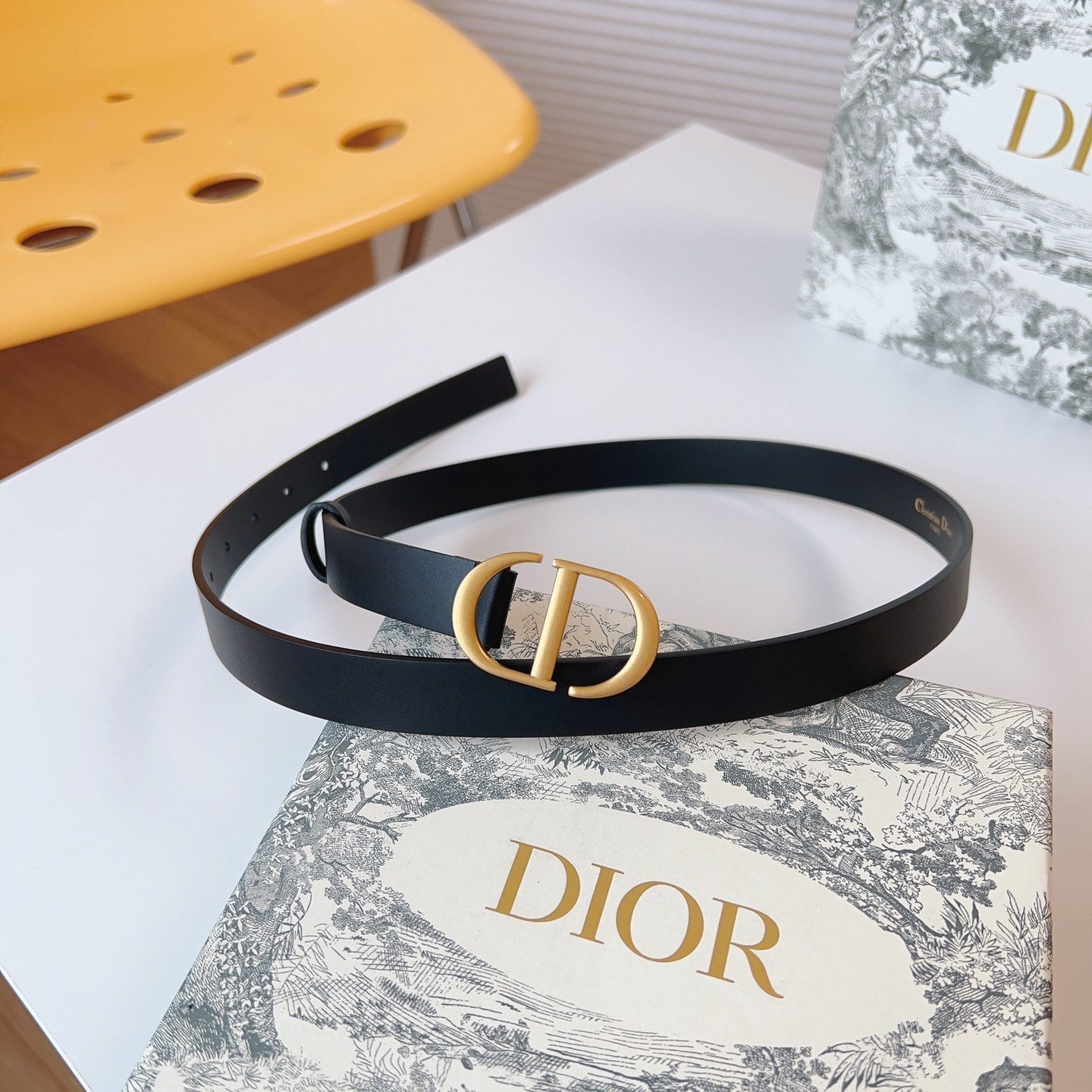 DIOR 25S BELT 20 MM IN BLACK CALFSKIN 613184 - 30