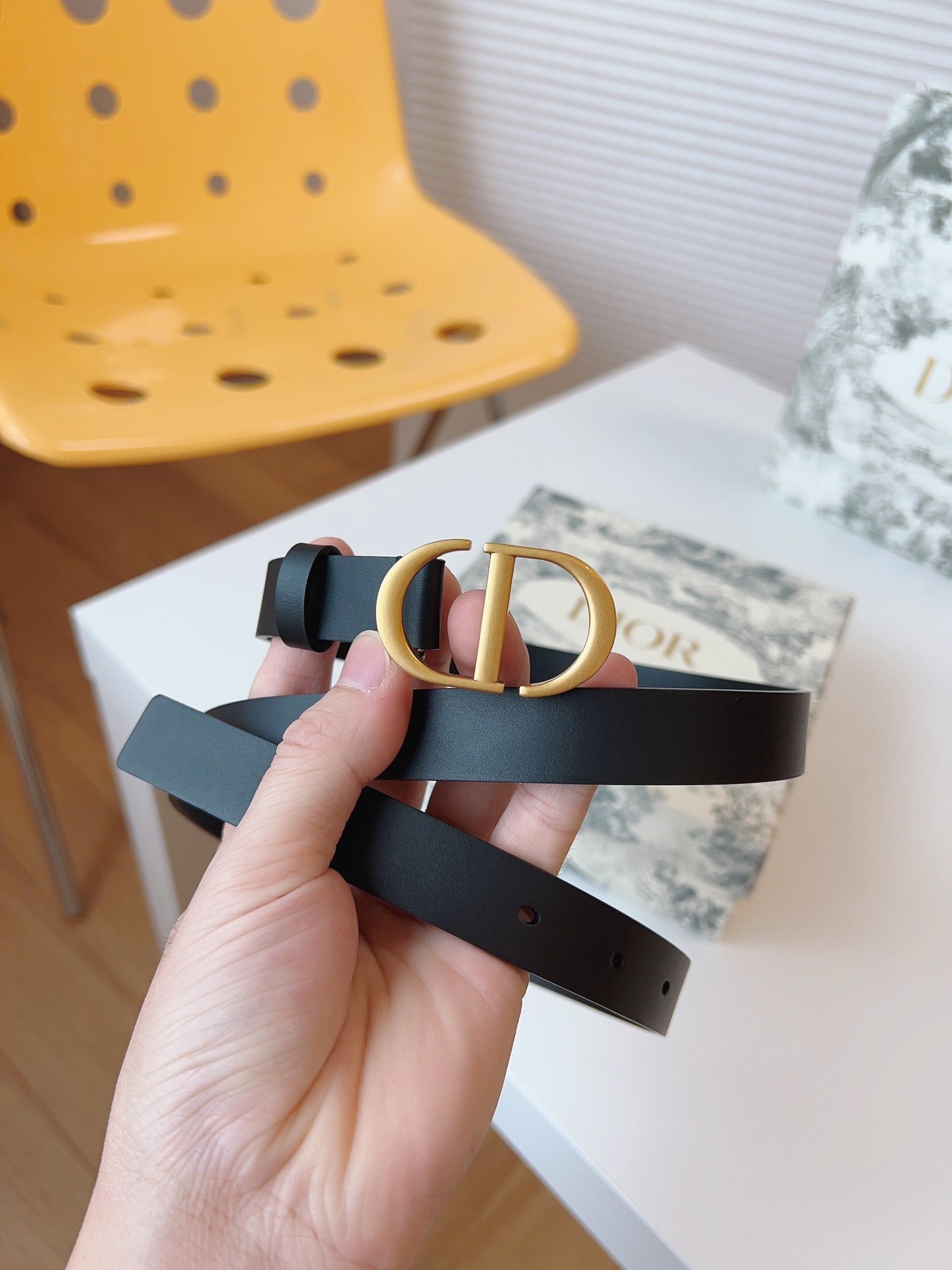 DIOR 25S BELT 20 MM IN BLACK CALFSKIN 613184 - 30