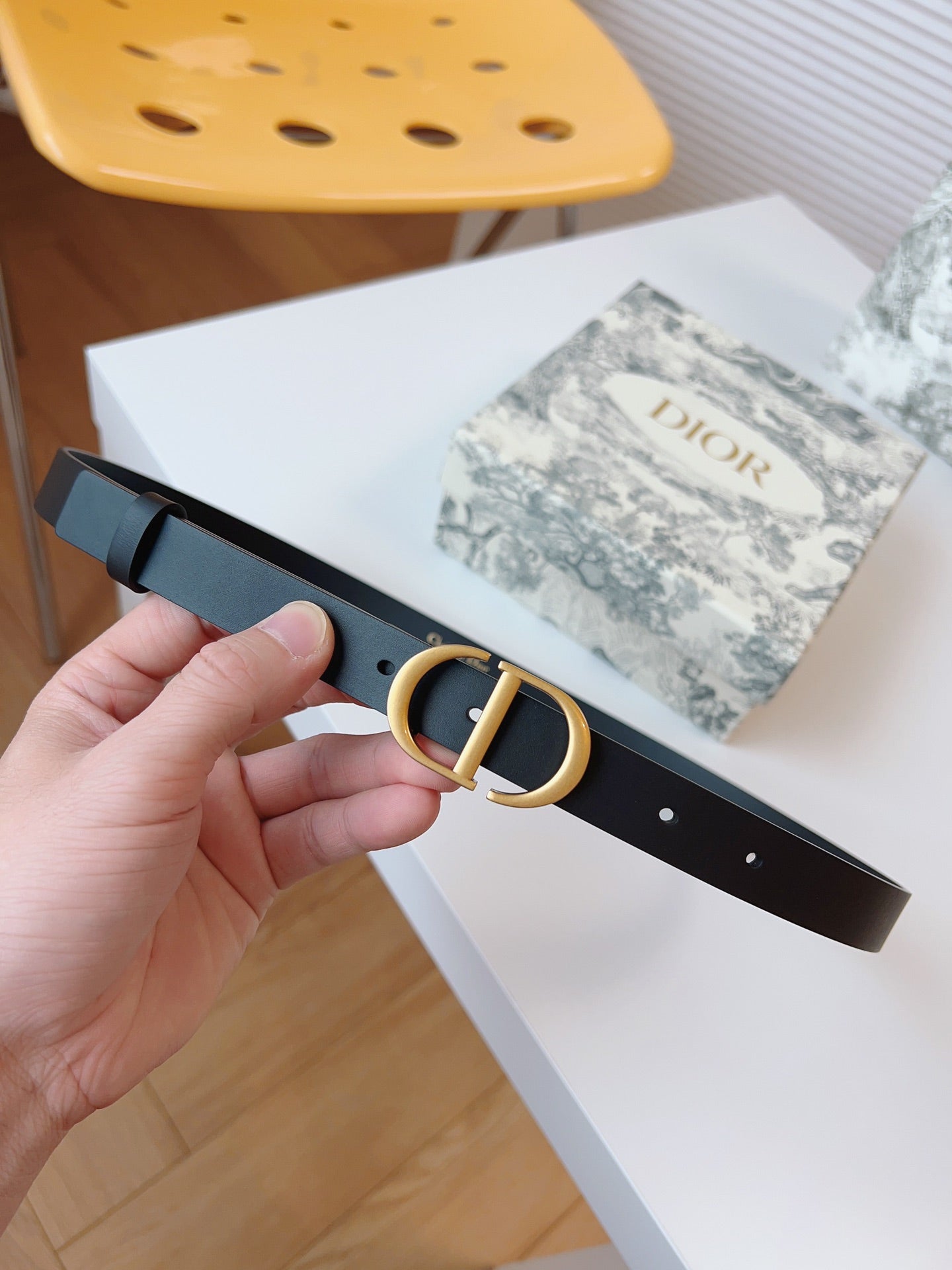 DIOR 25S BELT 20 MM IN BLACK CALFSKIN 613184 - 30