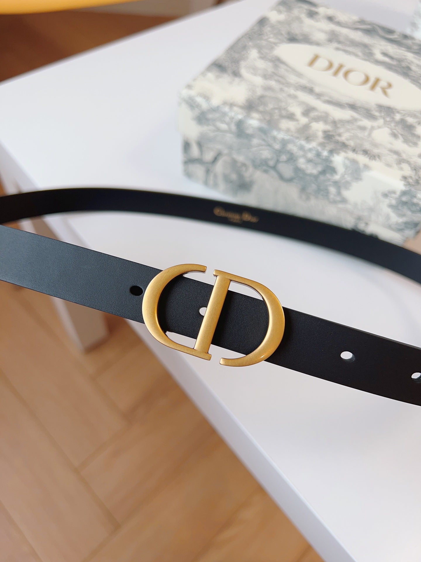 DIOR 25S BELT 20 MM IN BLACK CALFSKIN 613184 - 30