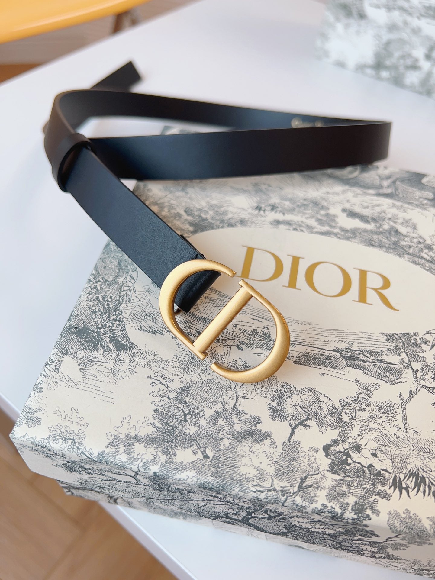 DIOR 25S BELT 20 MM IN BLACK CALFSKIN 613184 - 30