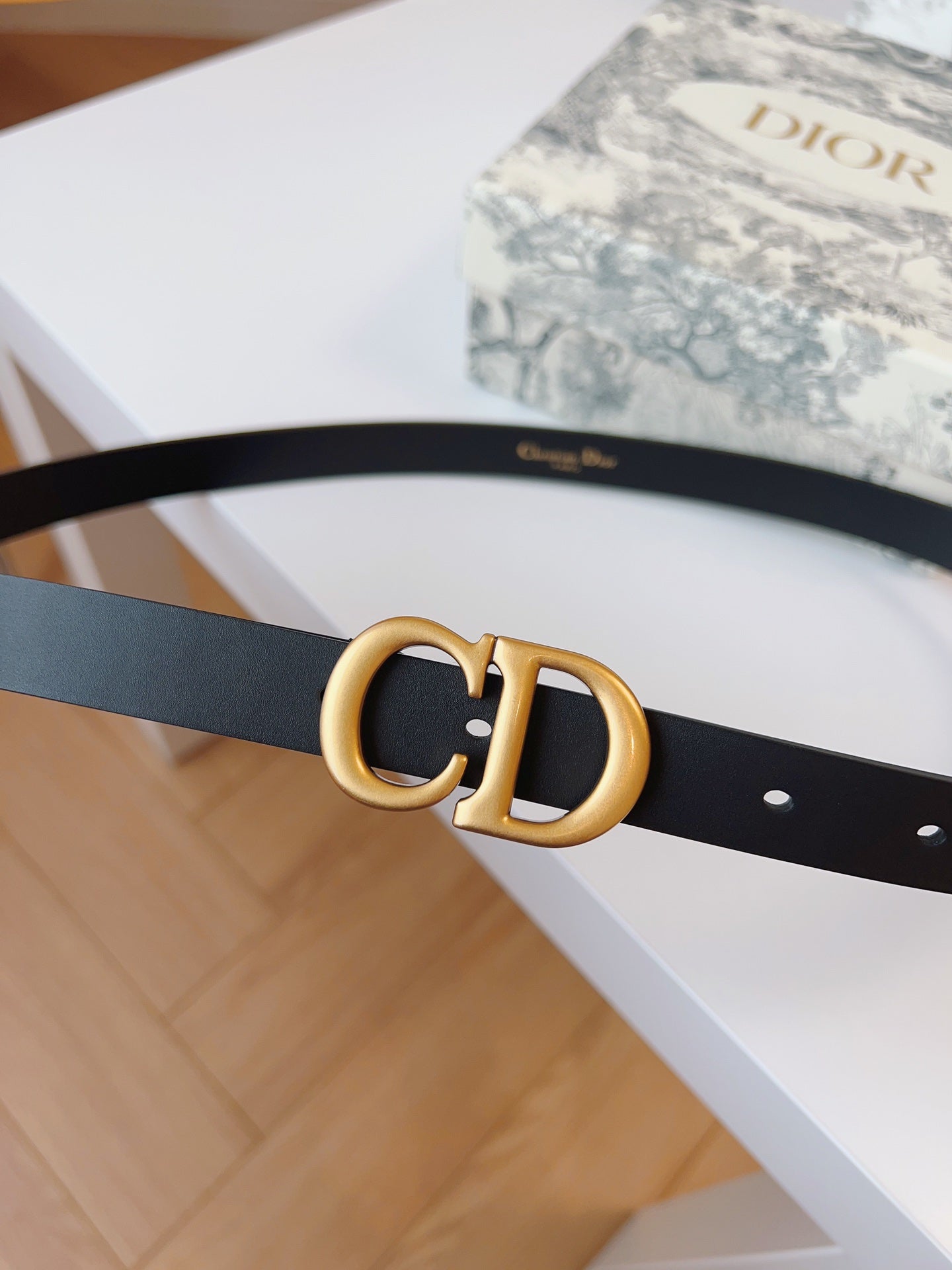 DIOR 25S BELT 20 MM IN BLACK CALFSKIN 613185 - 30