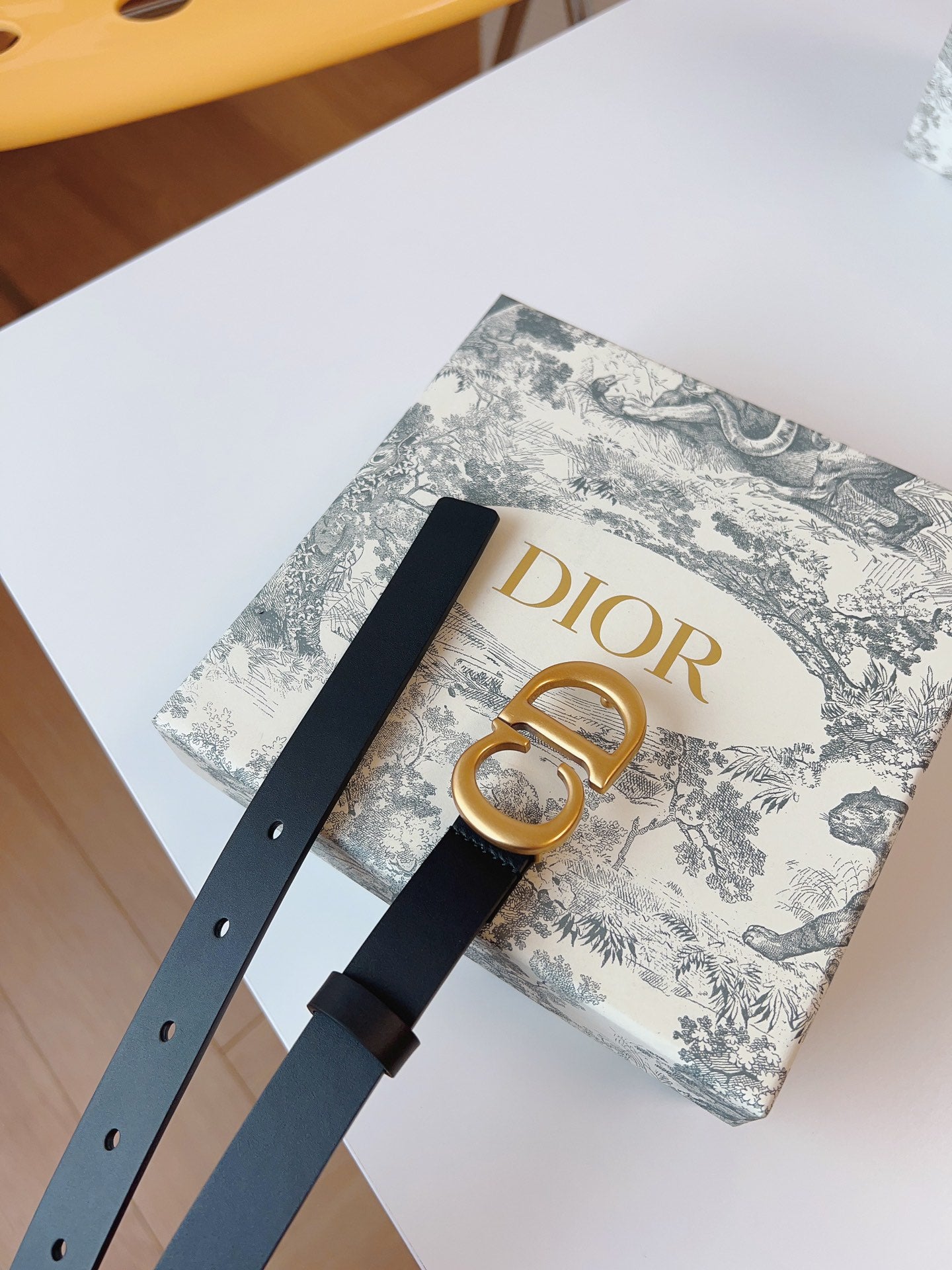 DIOR 25S BELT 20 MM IN BLACK CALFSKIN 613185 - 30