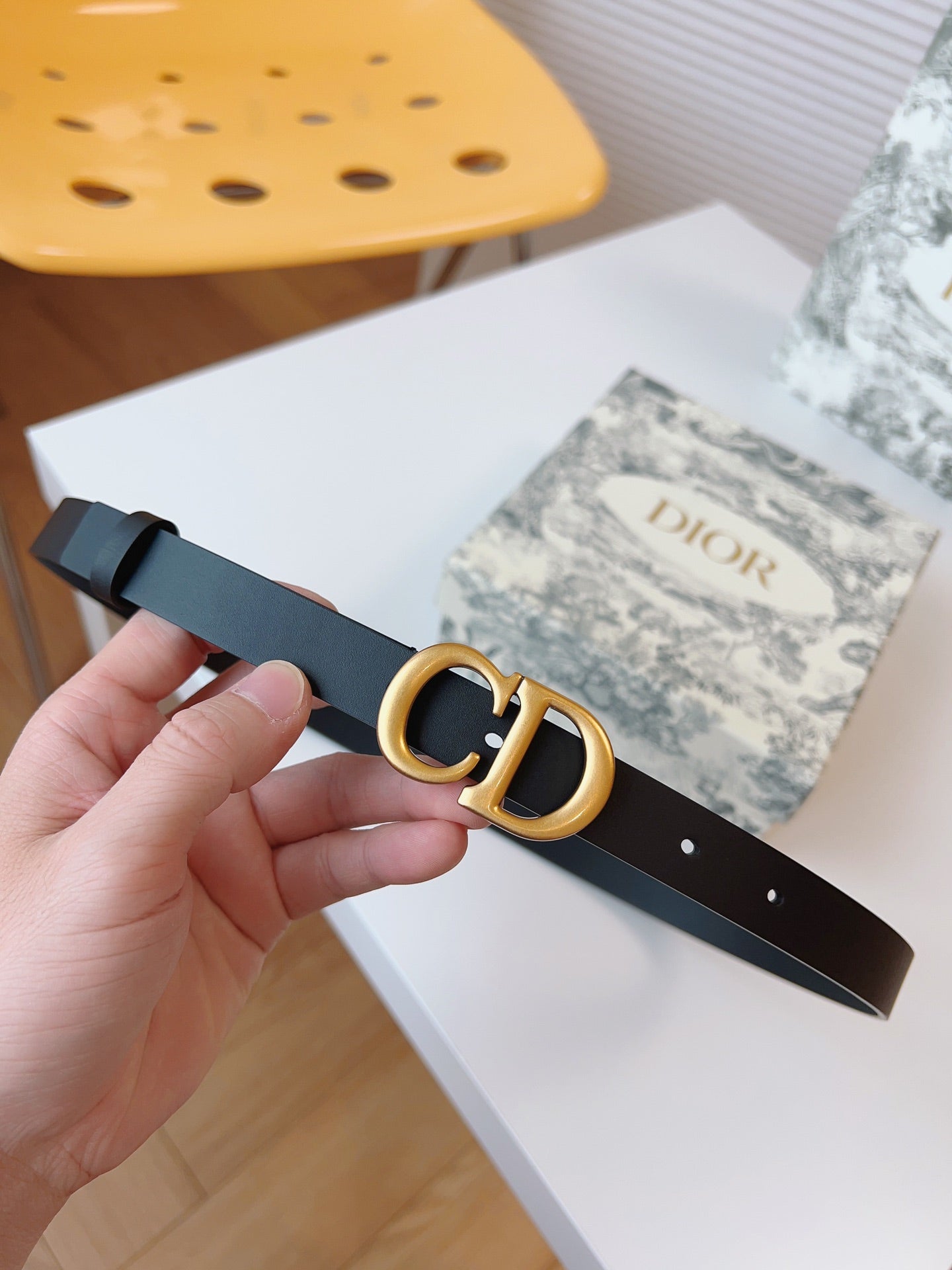 DIOR 25S BELT 20 MM IN BLACK CALFSKIN 613185 - 30