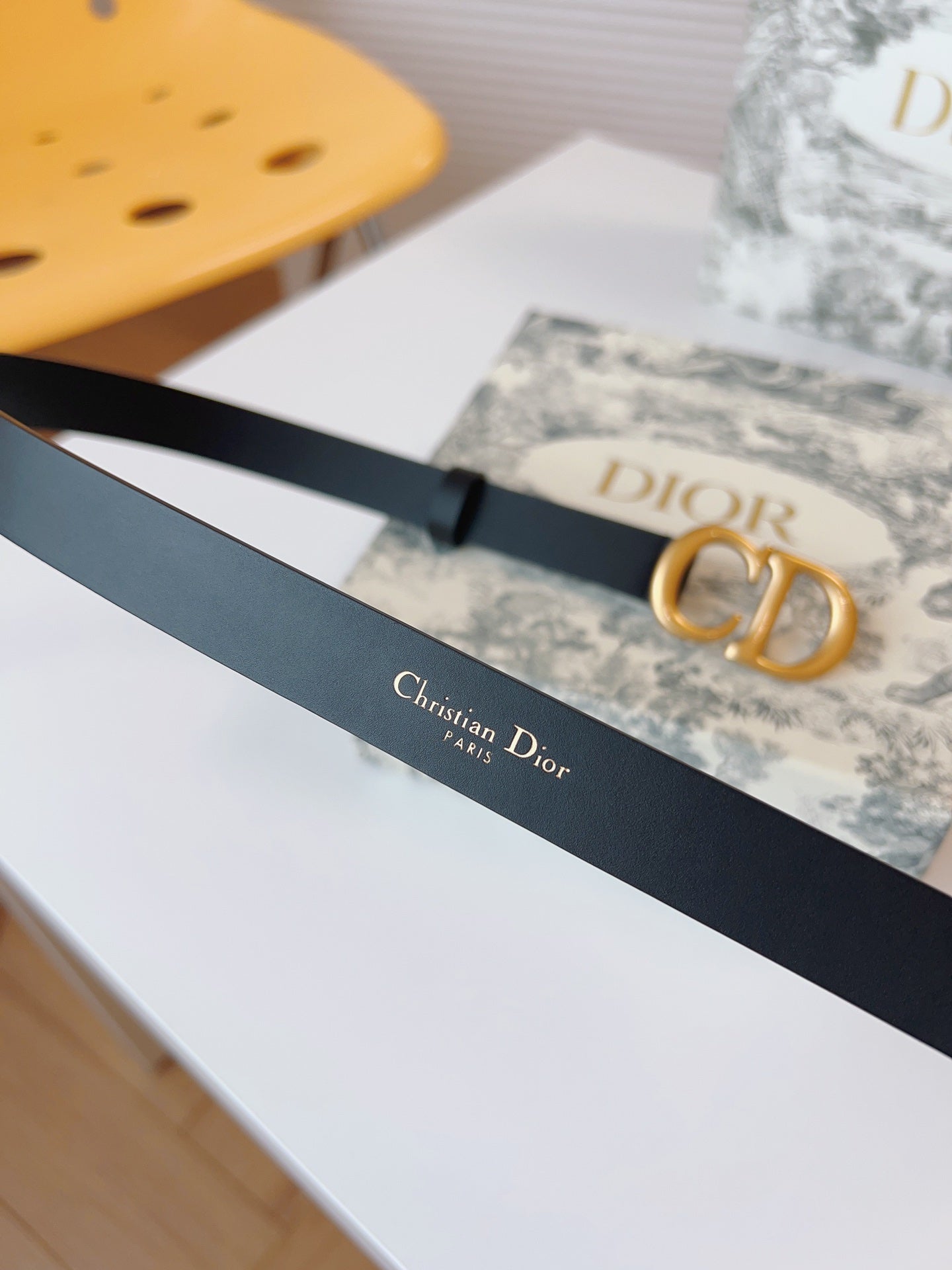 DIOR 25S BELT 20 MM IN BLACK CALFSKIN 613185 - 30