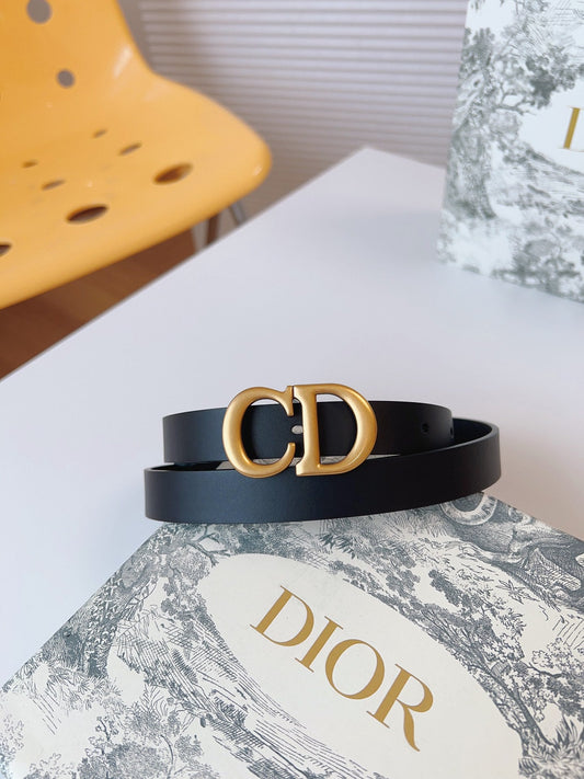DIOR 25S BELT 20 MM IN BLACK CALFSKIN 613185 - 30