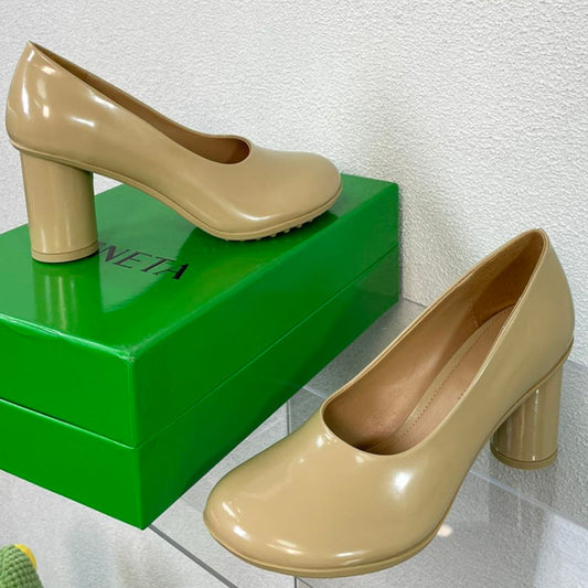 ATOMIC HIGH PUMP 9 CM IN BISQUE BEIGE CALFSKIN - 34