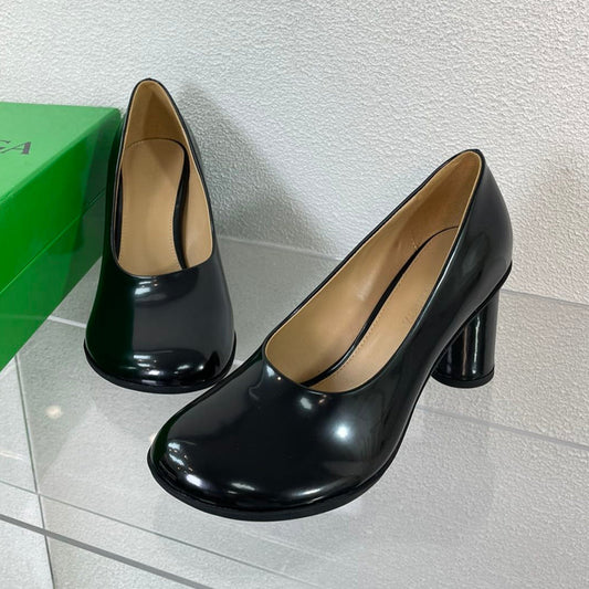 ATOMIC HIGH PUMP 9 CM IN BLACK CALFSKIN - 34