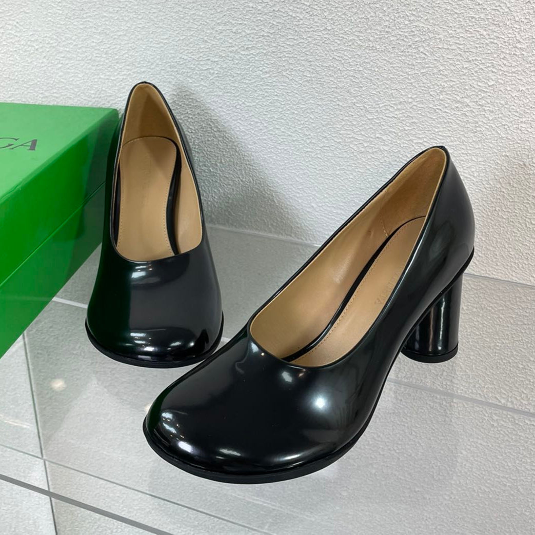 ATOMIC HIGH PUMP 9 CM IN BLACK CALFSKIN - 34