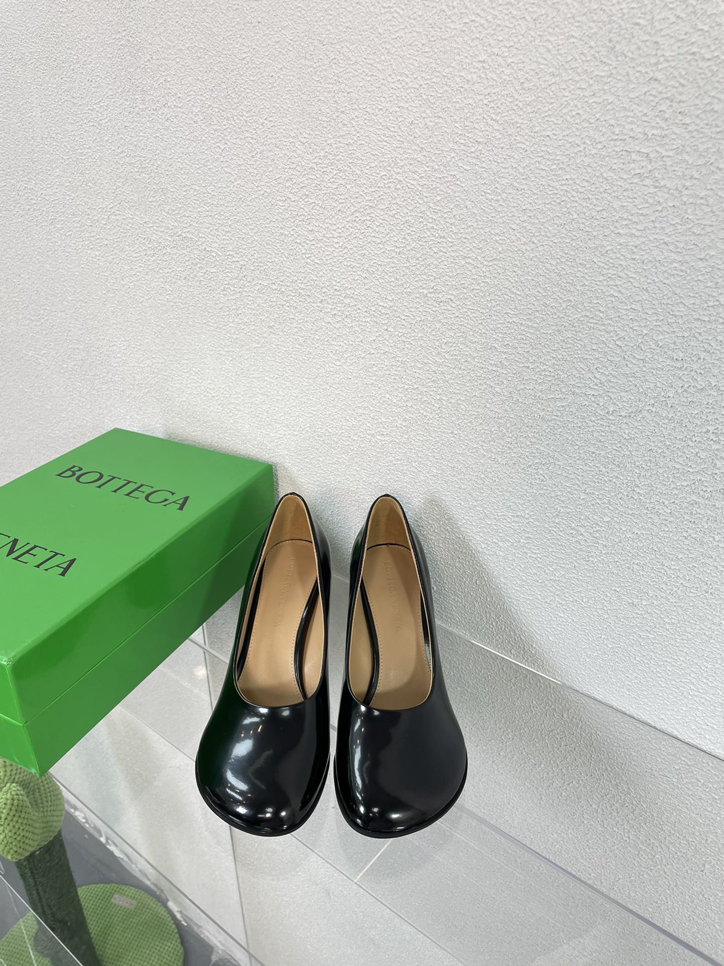 ATOMIC HIGH PUMP 9 CM IN BLACK CALFSKIN - 34