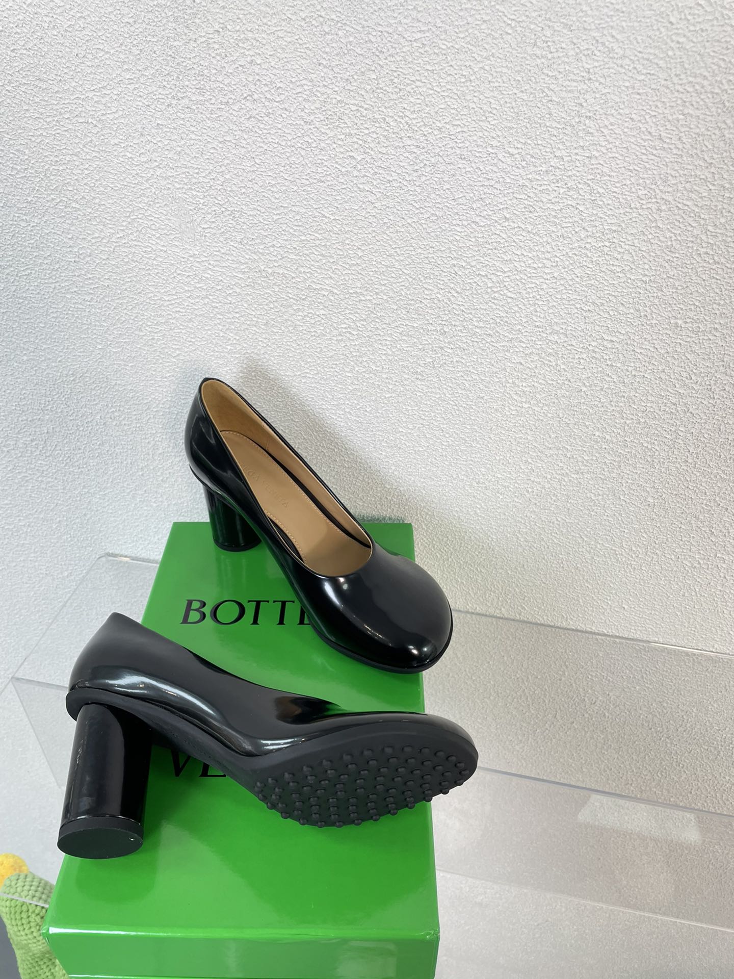 ATOMIC HIGH PUMP 9 CM IN BLACK CALFSKIN - 34