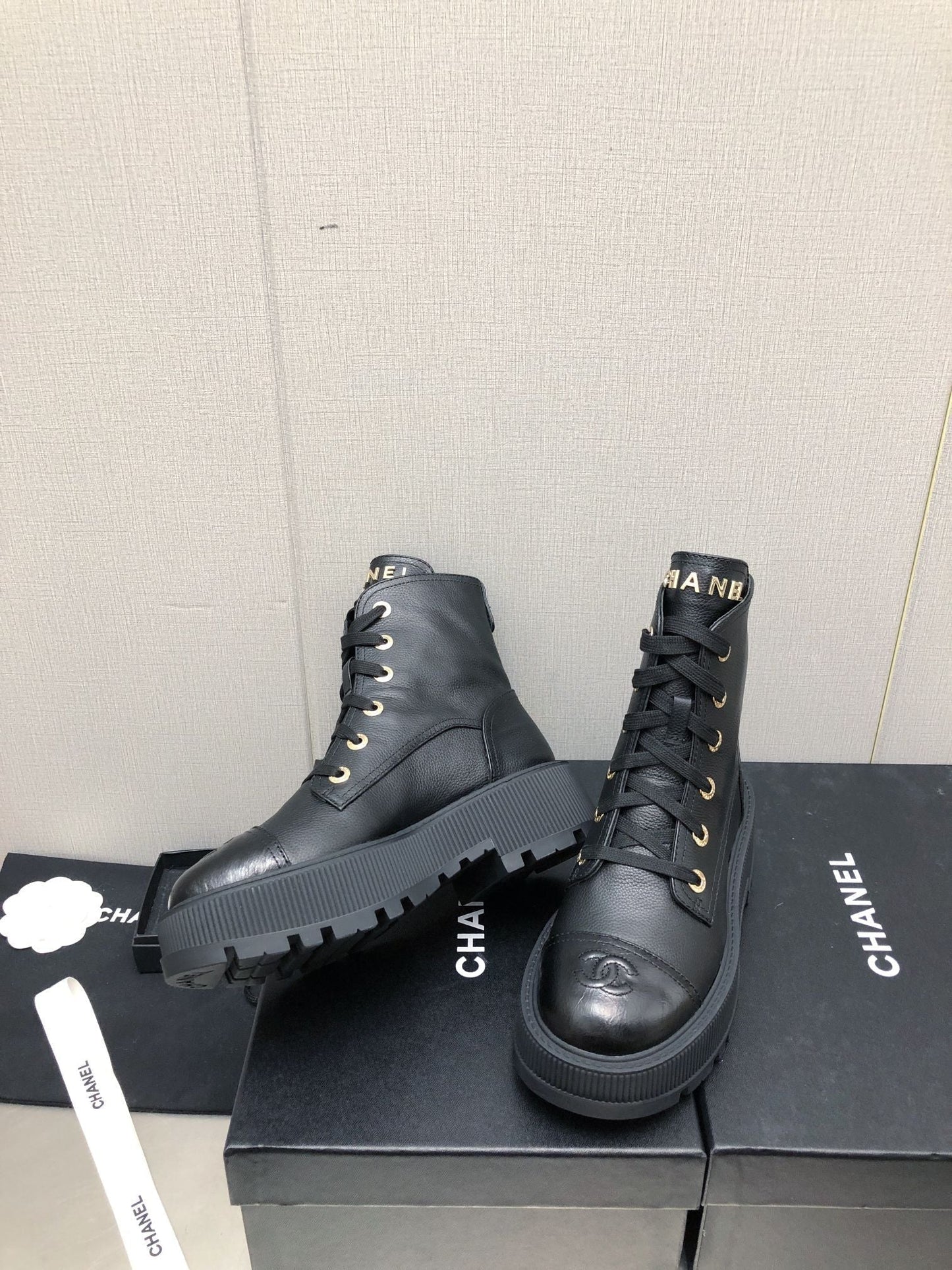 MARTIN SHORT BOOTS BLACK LAMBSKIN - 35