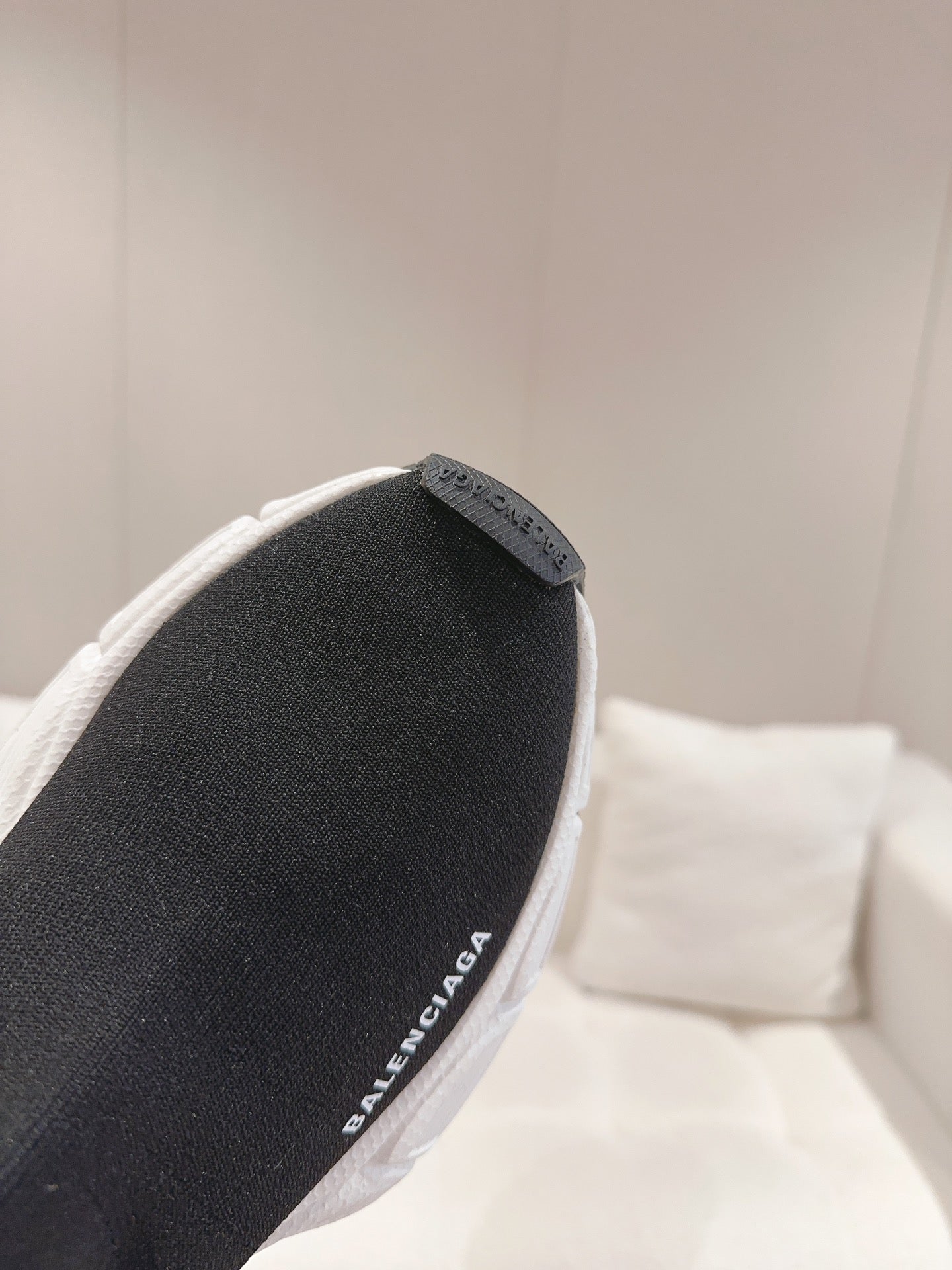 BALENCIAGA 25S SPEED TRAINER SNEAKERS 55 MM IN BLACK KNIT STYLE 5 - 35
