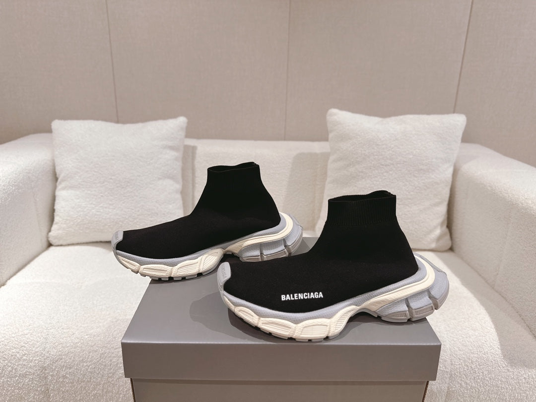 BALENCIAGA 25S SPEED TRAINER SNEAKERS 55 MM IN BLACK KNIT STYLE 4 - 35