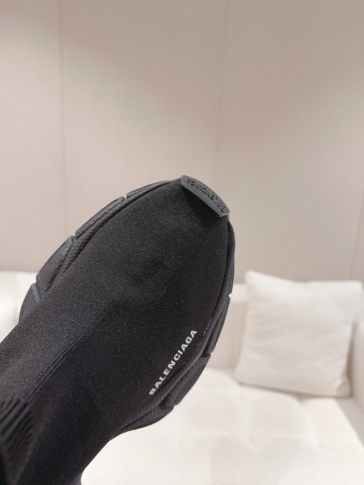 BALENCIAGA 25S SPEED TRAINER SNEAKERS 55 MM IN BLACK KNIT STYLE 2 - 35