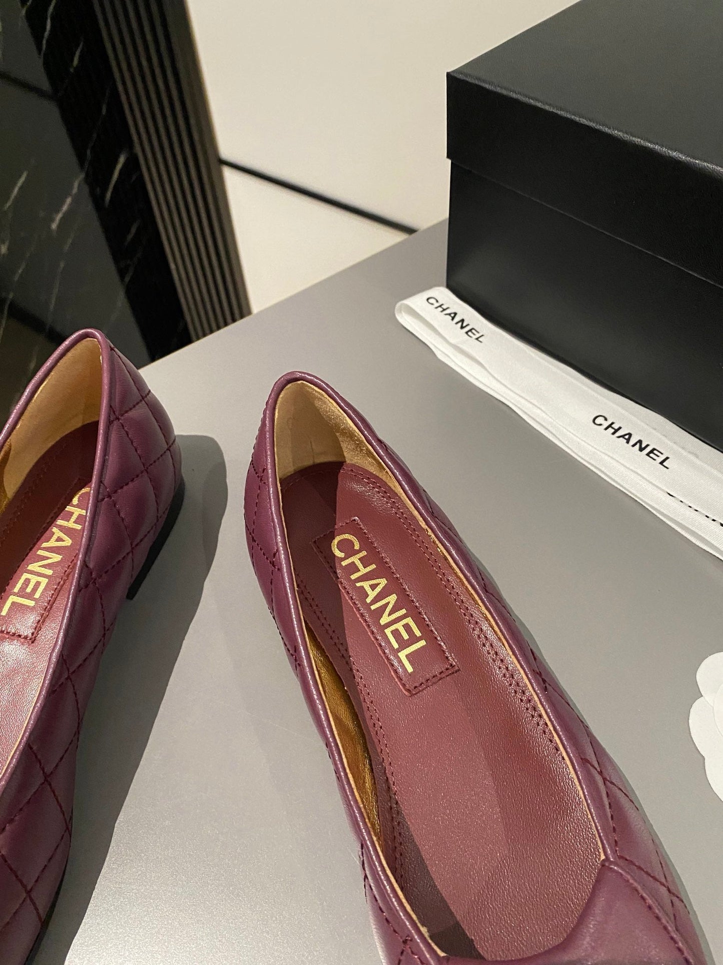 BALLET FLAT MULBERRY PURPLE LAMBSKIN - 35