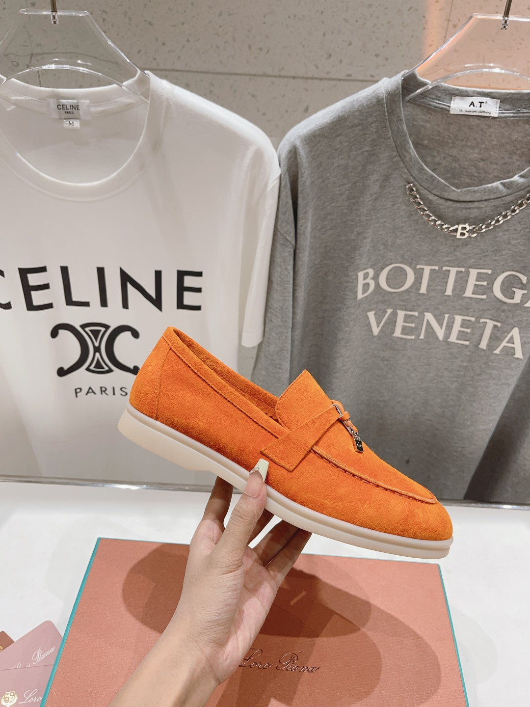 LP SUMMER CHARMS WALK LOAFERS ORANGE SUEDE - 35