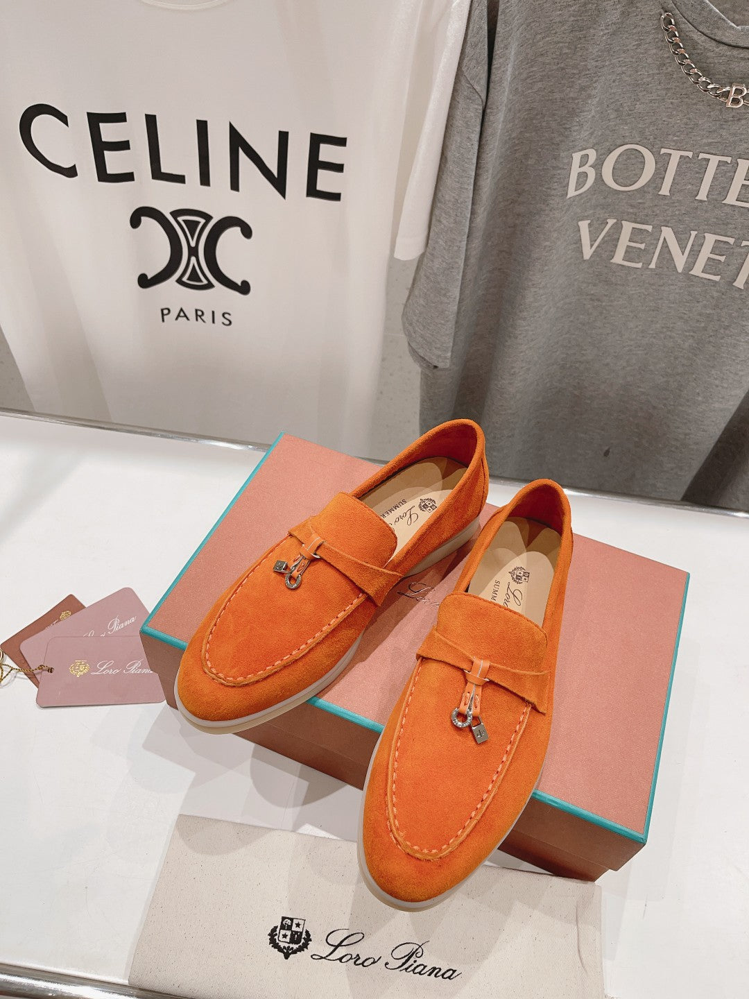 LP SUMMER CHARMS WALK LOAFERS ORANGE SUEDE - 35