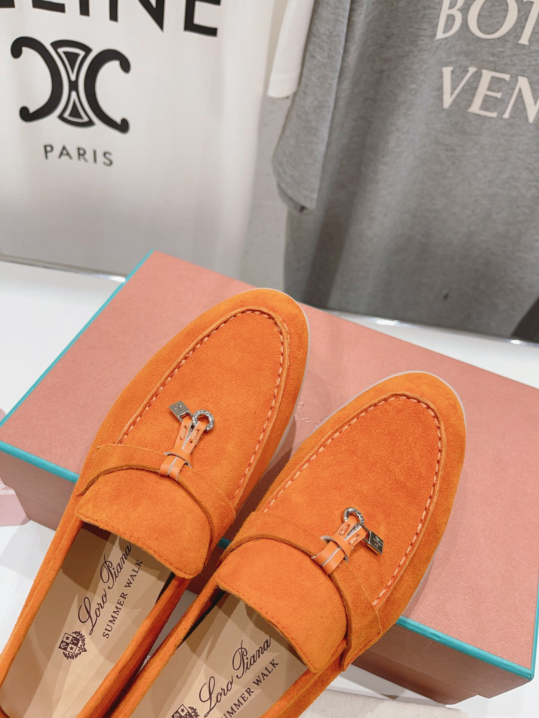 LP SUMMER CHARMS WALK LOAFERS ORANGE SUEDE - 35
