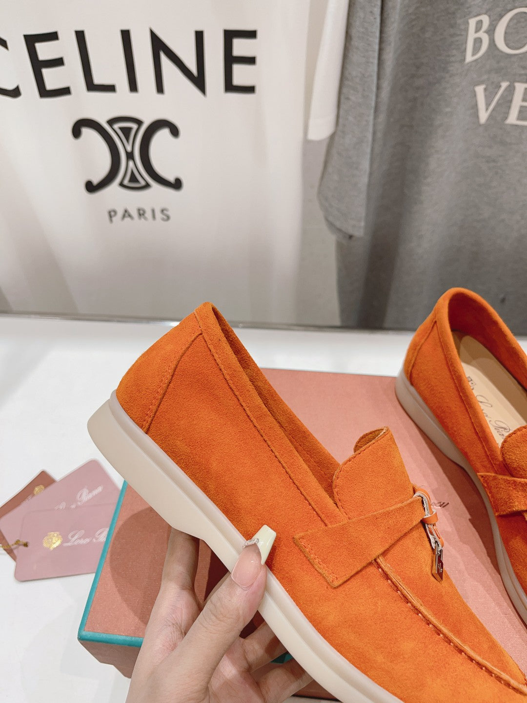 LP SUMMER CHARMS WALK LOAFERS ORANGE SUEDE - 35