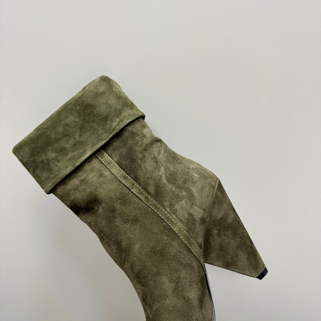 SL NIKI BOOTIES OLIVE SUEDE - 34