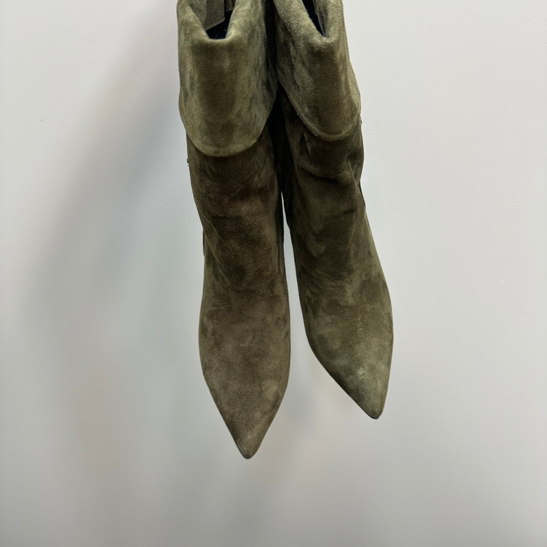 SL NIKI BOOTIES OLIVE SUEDE - 34