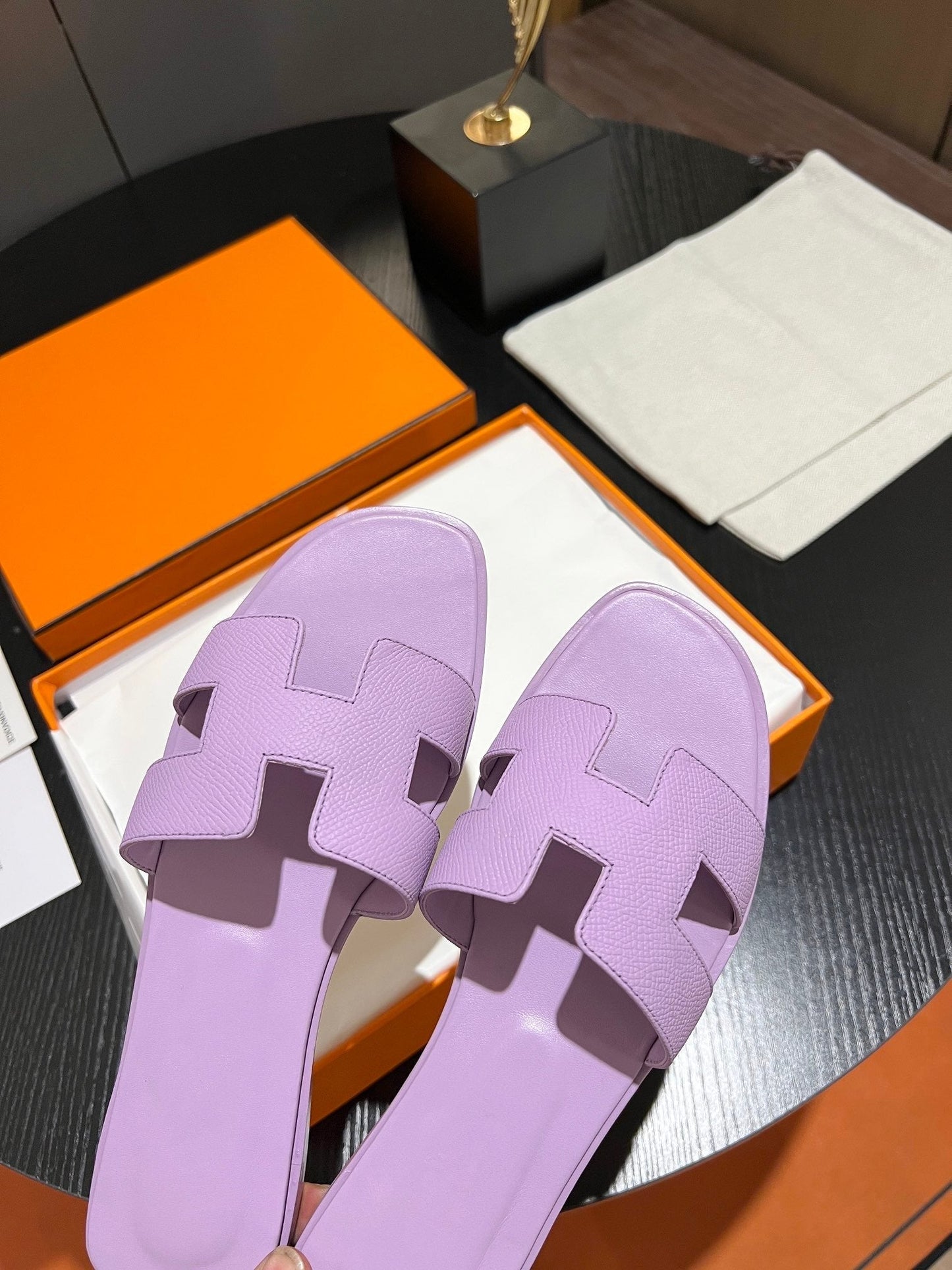 0RAN SANDAL Leather Lavender - 35