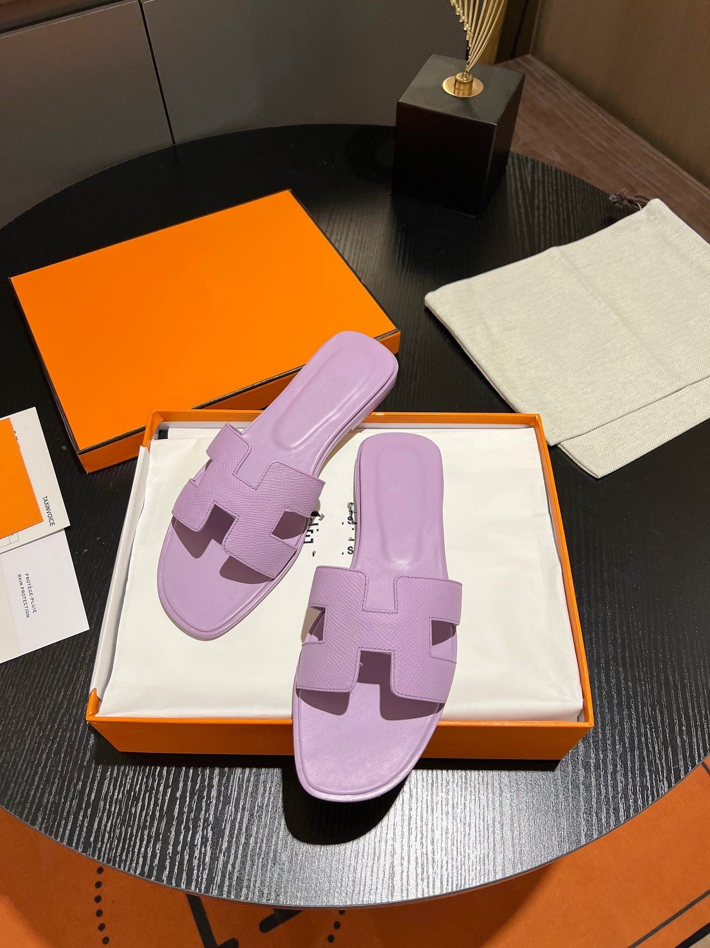 0RAN SANDAL Leather Lavender - 35