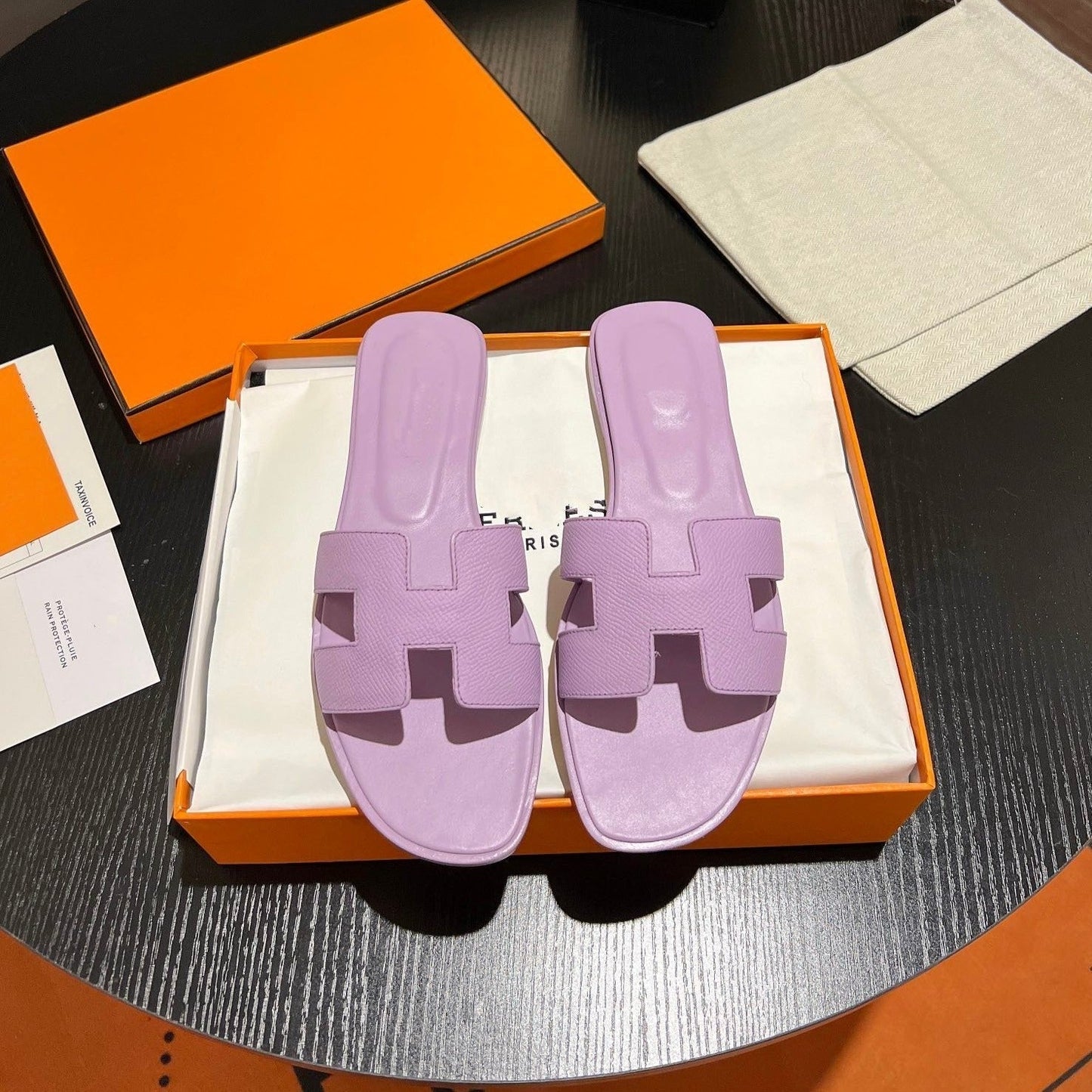 0RAN SANDAL Leather Lavender - 35