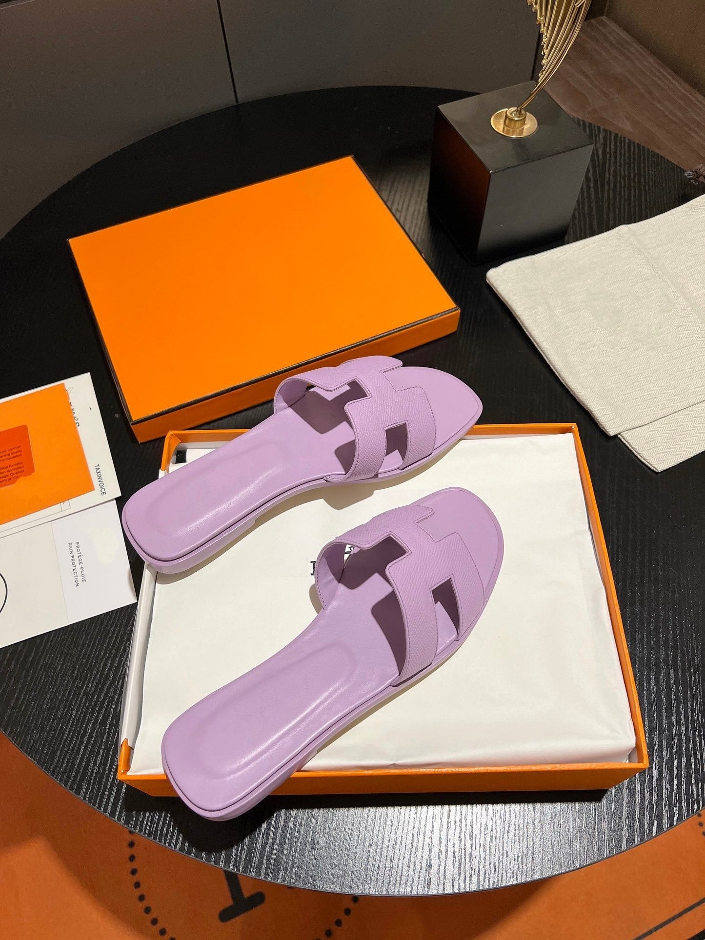 0RAN SANDAL Leather Lavender - 35