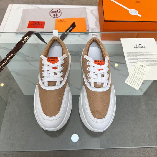 GIGA SNEAKER CARAMEL MIX WHITE CALFSKIN - 35