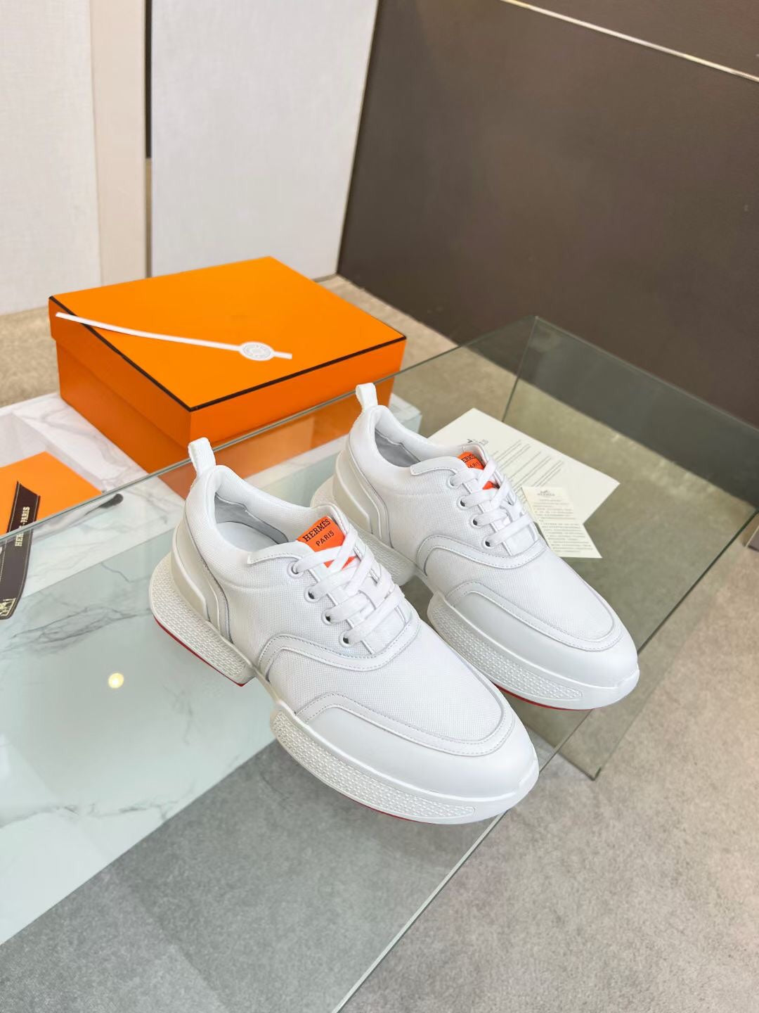 GIGA SNEAKER WHITE CALFSKIN - 35