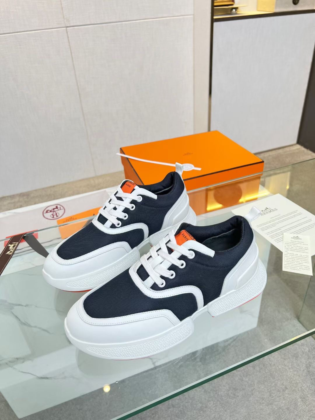 GIGA SNEAKER CHARCOAL BLUE CALFSKIN - 35